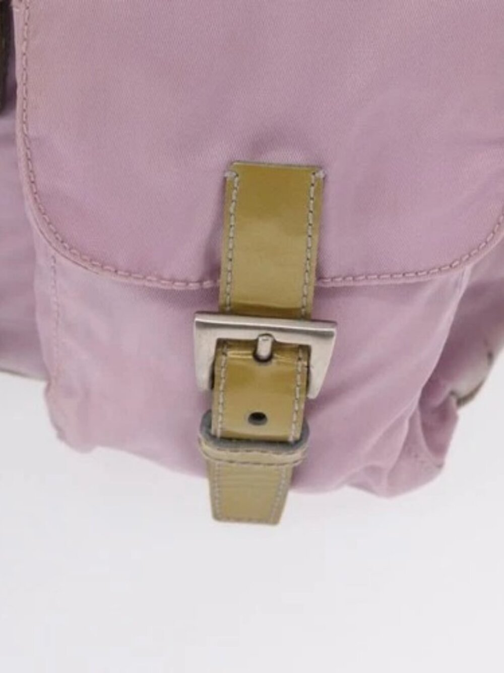 PRADA Backpack Nylon Pink Silver Auth 163327A - Picture 13 of 16